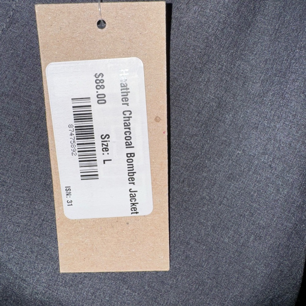 Albion Heather charcoal bomber jacket - Picture 5 of 5